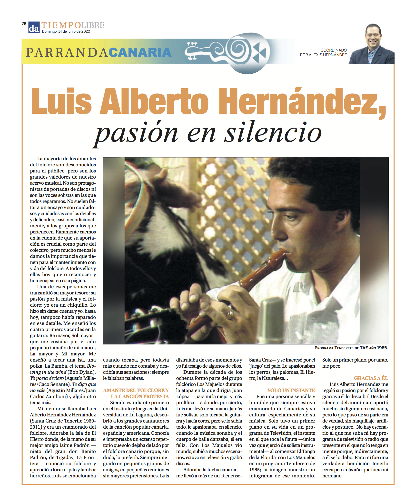 Luis Alberto Hernández Hernández 14-06-2020 JUNIO