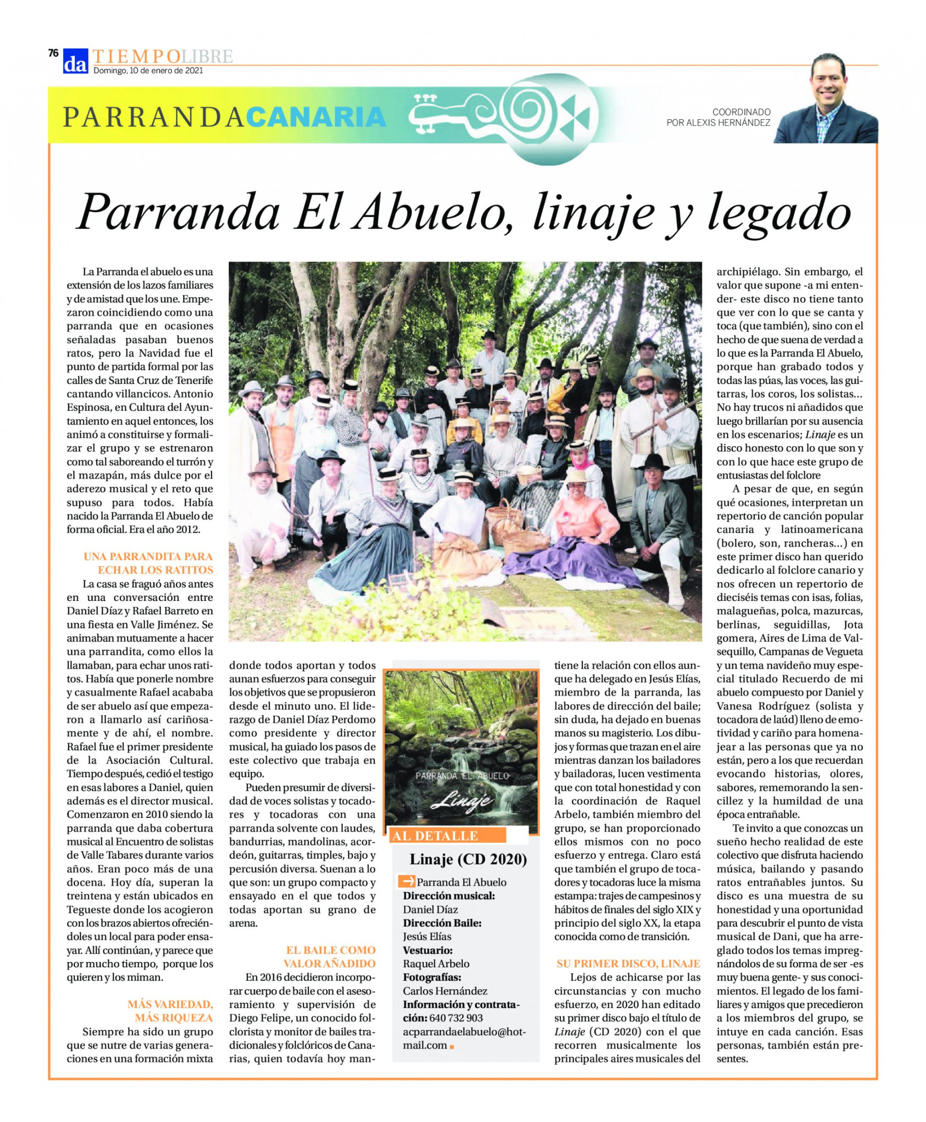 2021-01-10-DA-pagina-76La Parranda El Abuelo presenta su primer disco LINAJE