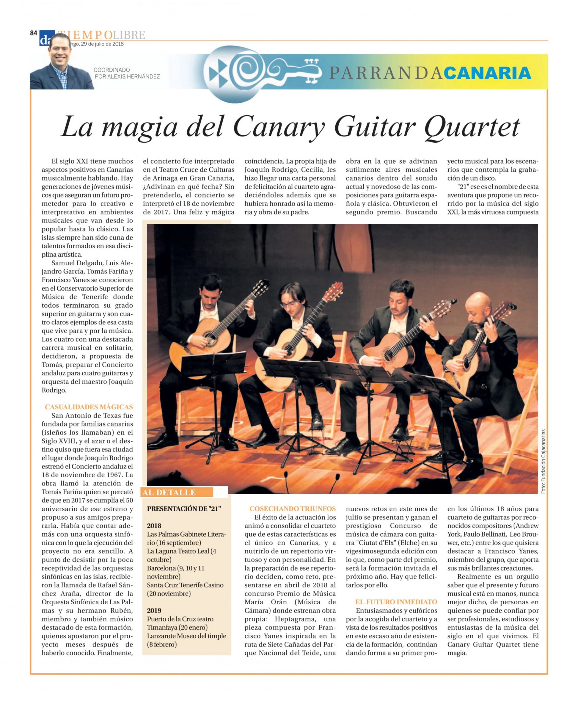 CANARY GUITAR QUARTET 29-07-2018