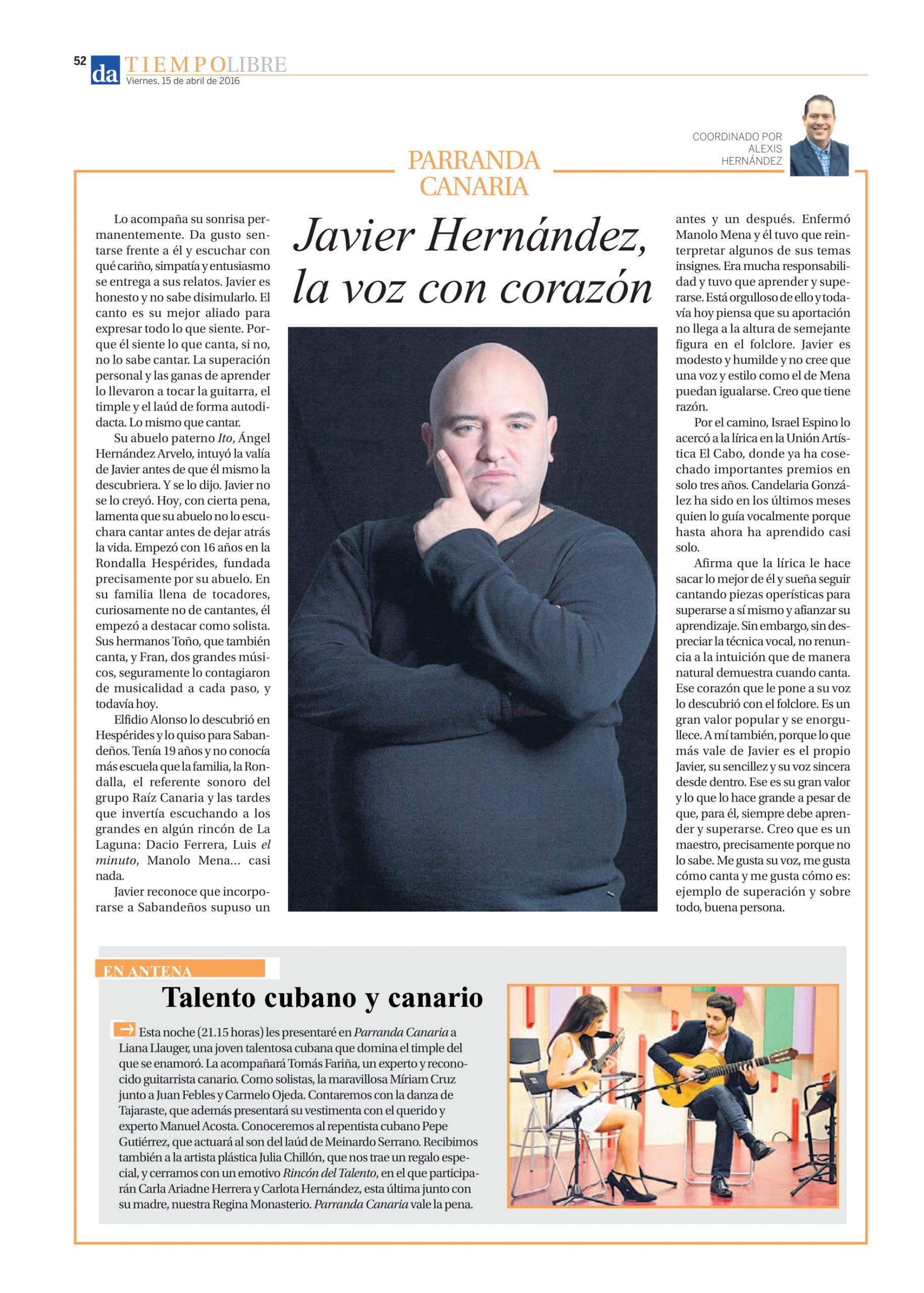 JAVIER HERNÁNDEZ 15-04-2016