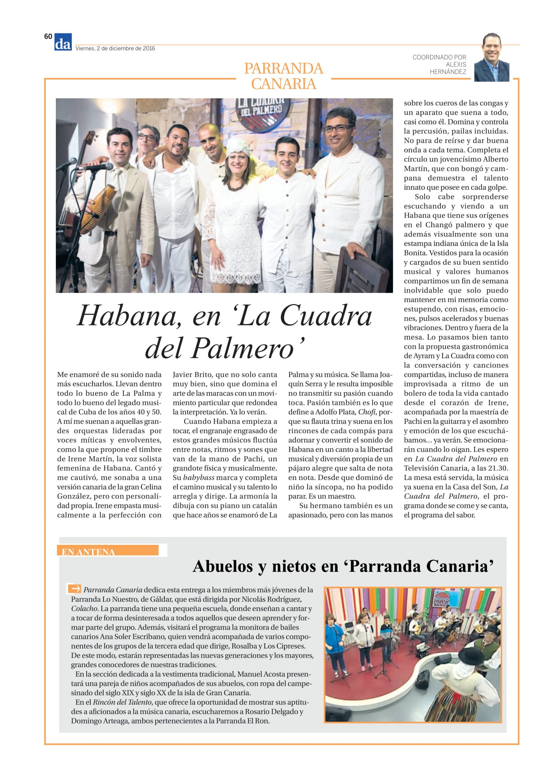 LA CUADRA DEL PALMERO GRUPO HABANA 02-12-2016