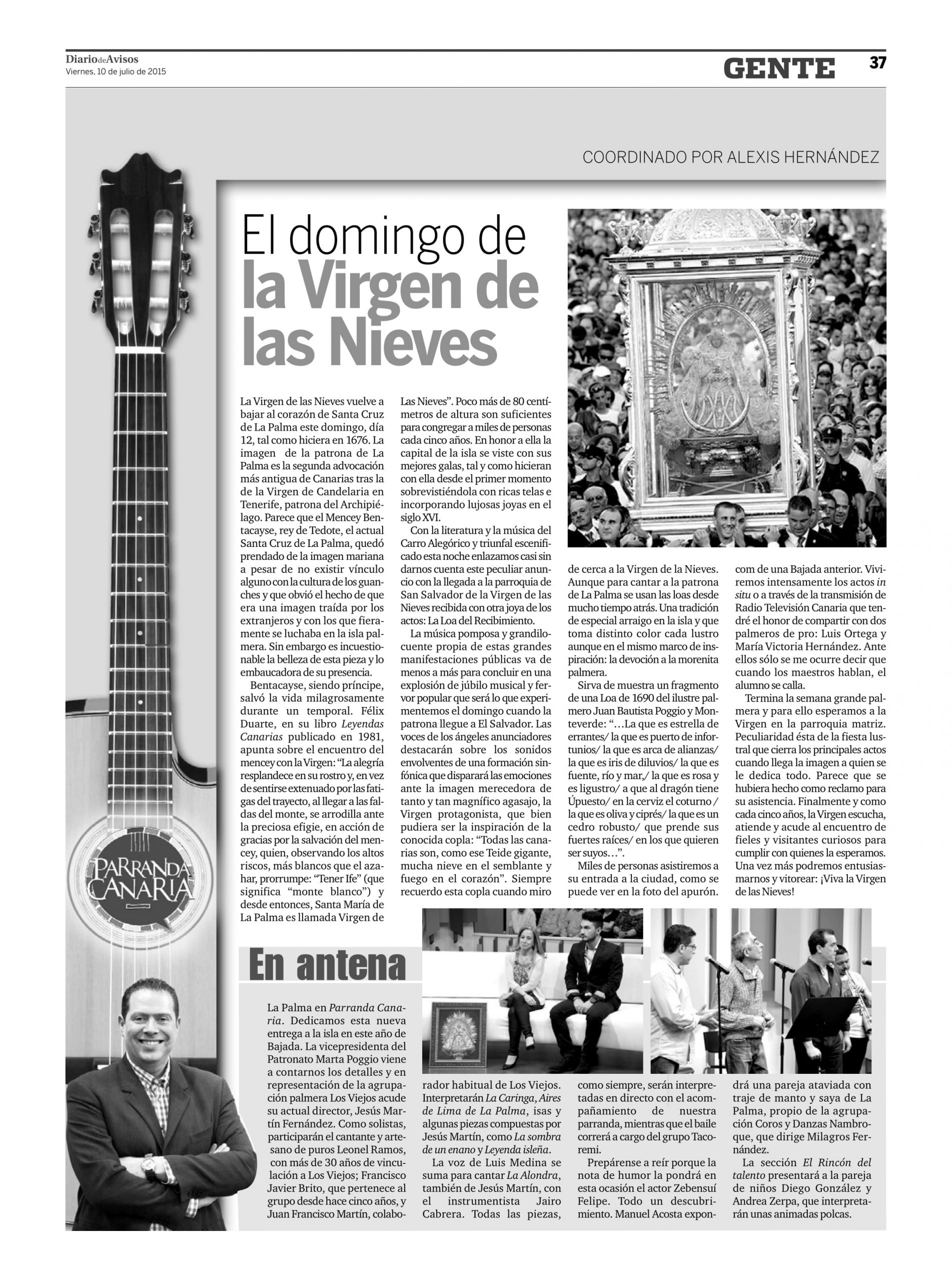 VIRGEN DE LAS NIEVES 10-07-2015